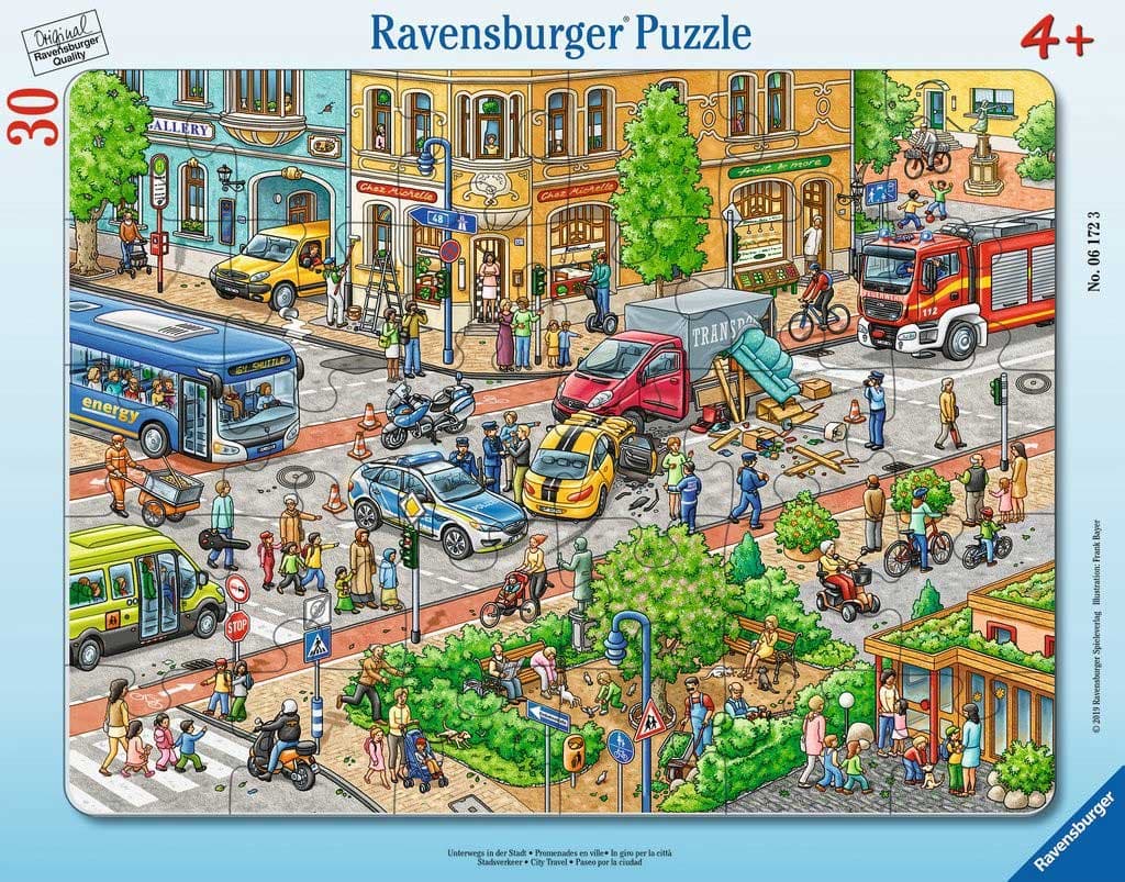 Puzzle slagalica 30 delova Gradski saobraćaj Ravensburger 06172