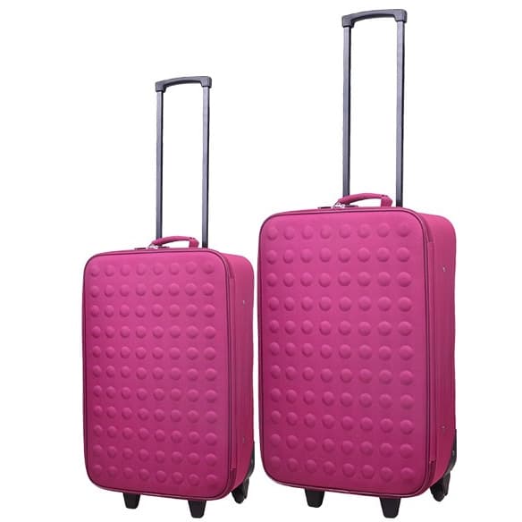 Komplet 2 kofera za putovanja Rio roze