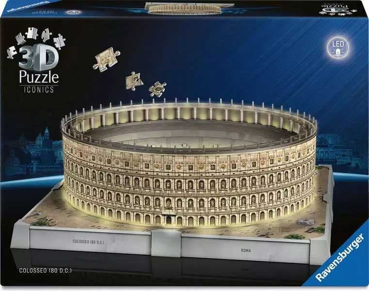 RAVENSBURGER 3D puzzle Maketa sa noćnim svetlom KOLOSEUM
