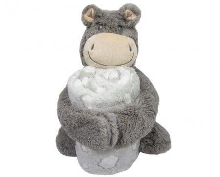 KIKKA BOO SET Ćebence za bebe i igračka HIPPO 31103020043