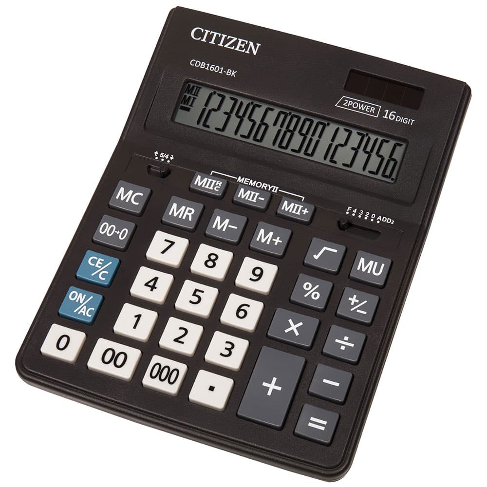 Stoni poslovni kalkulator Citizen CDB1601-BK