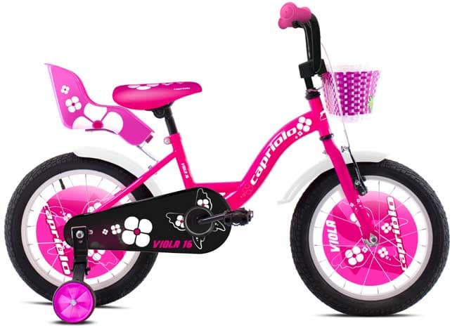 Dečiji bicikl sa pomoćnim točkićima Viola 16 pink 920110-16