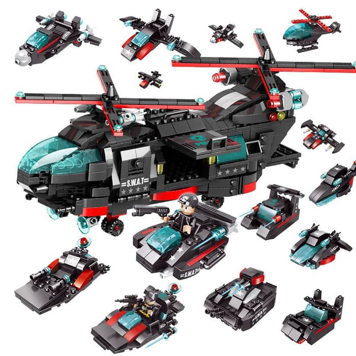 Lele Brother Dečije kocke Plastične kocke HELIKOPTER 876015
