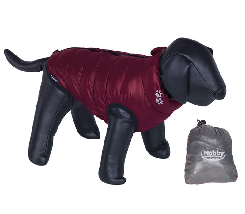Nobby Jakna za pse Light sa dva lica bordo-siva 36cm 64123