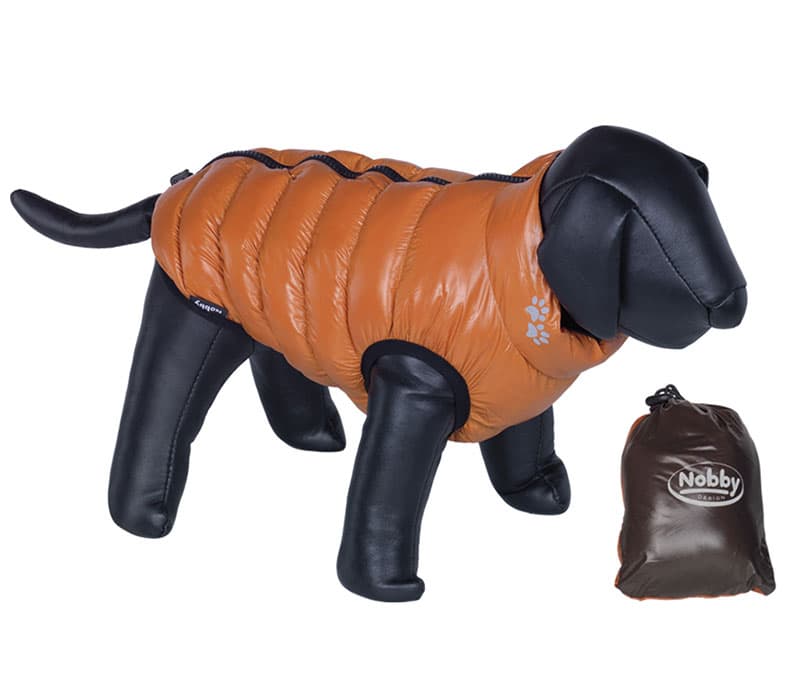 Nobby Jakna za pse Light sa dva lica oranž-braon 36cm 66624