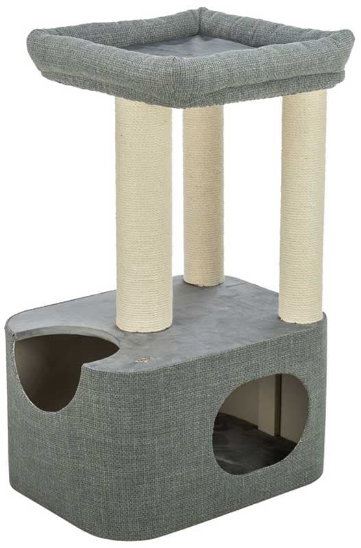 Grebalica sa kućicom za mačke 86cm Viviana grey Trixie 44475