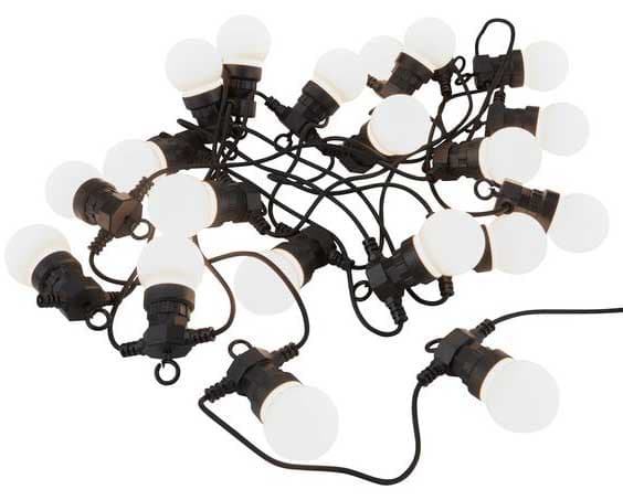 LED lampice za spoljašnji prostor 11m 20 LED Bele
