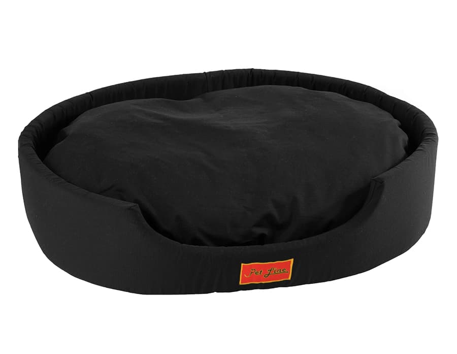 Pet Line Krevet za psa ili mačku Oval Black veličina S