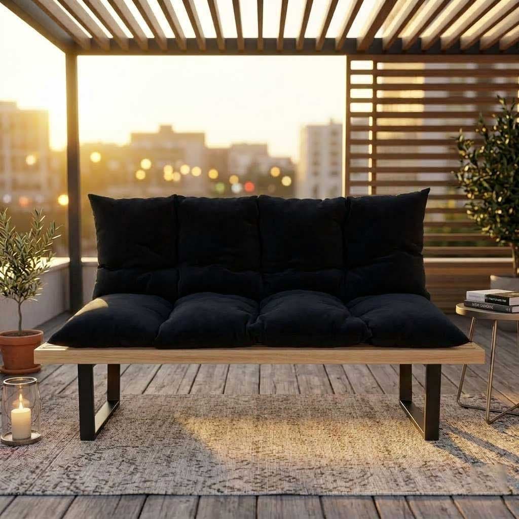 Jastuk Za BaštenskI Dvosed 120 x 50 x 50 cm BLACK