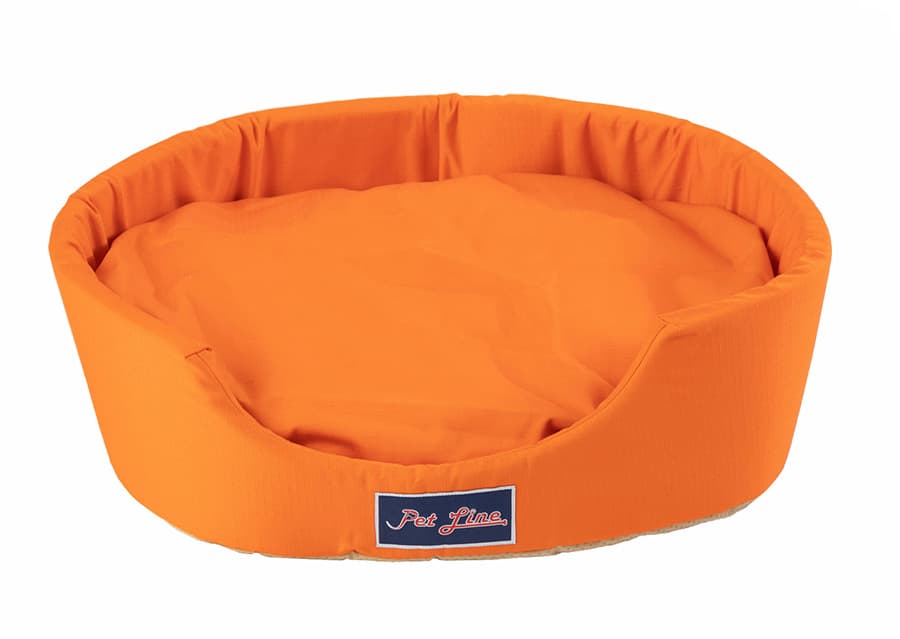 Pet Line Krevet za male pse i mačke Oval Orange 52cm