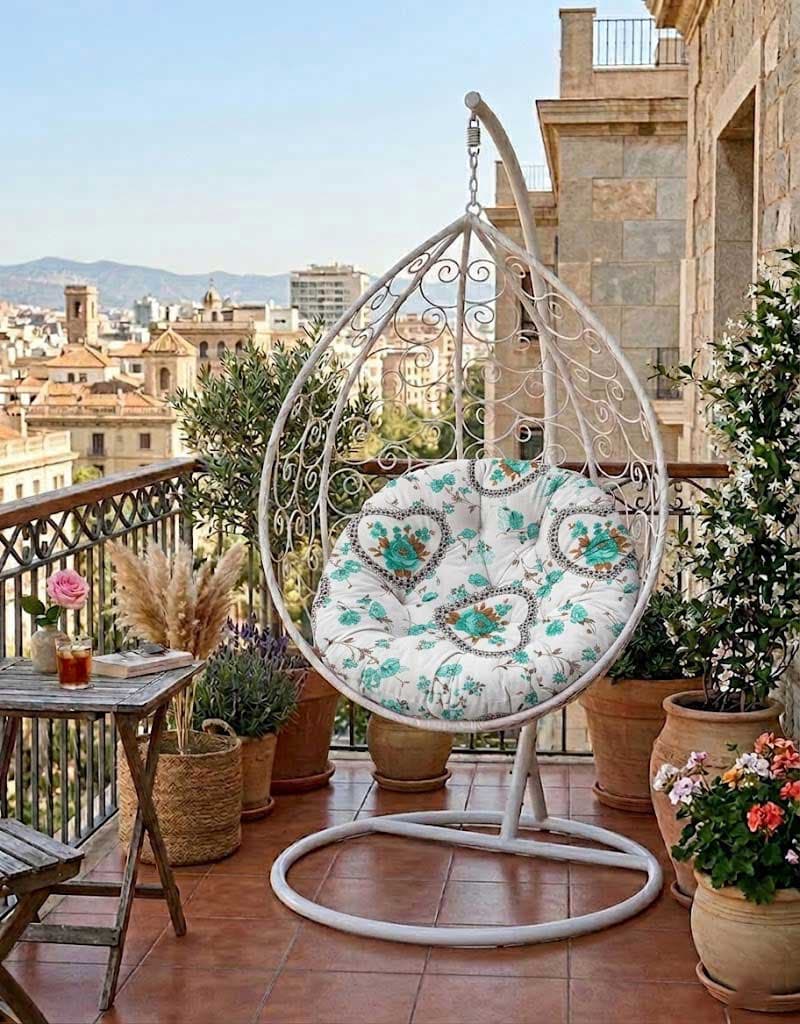 Jastuk Za Jaje Baštensku Ljuljašku - 120 cm - FLOURISH GREEN