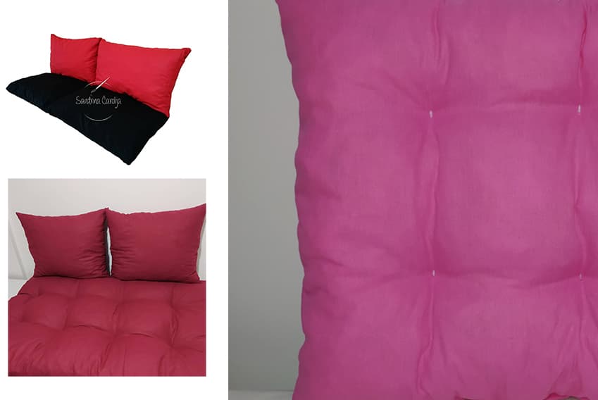 Jastuci za garniture od paleta - 100 x 50 x 50 cm - Pink