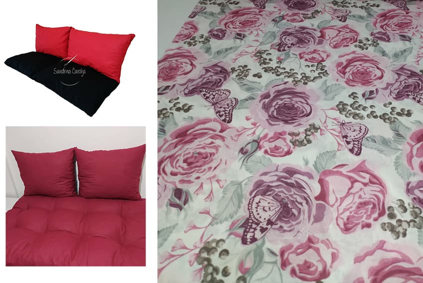 Jastuci za garniture od paleta - 160 x 50 x 50 cm - Roses