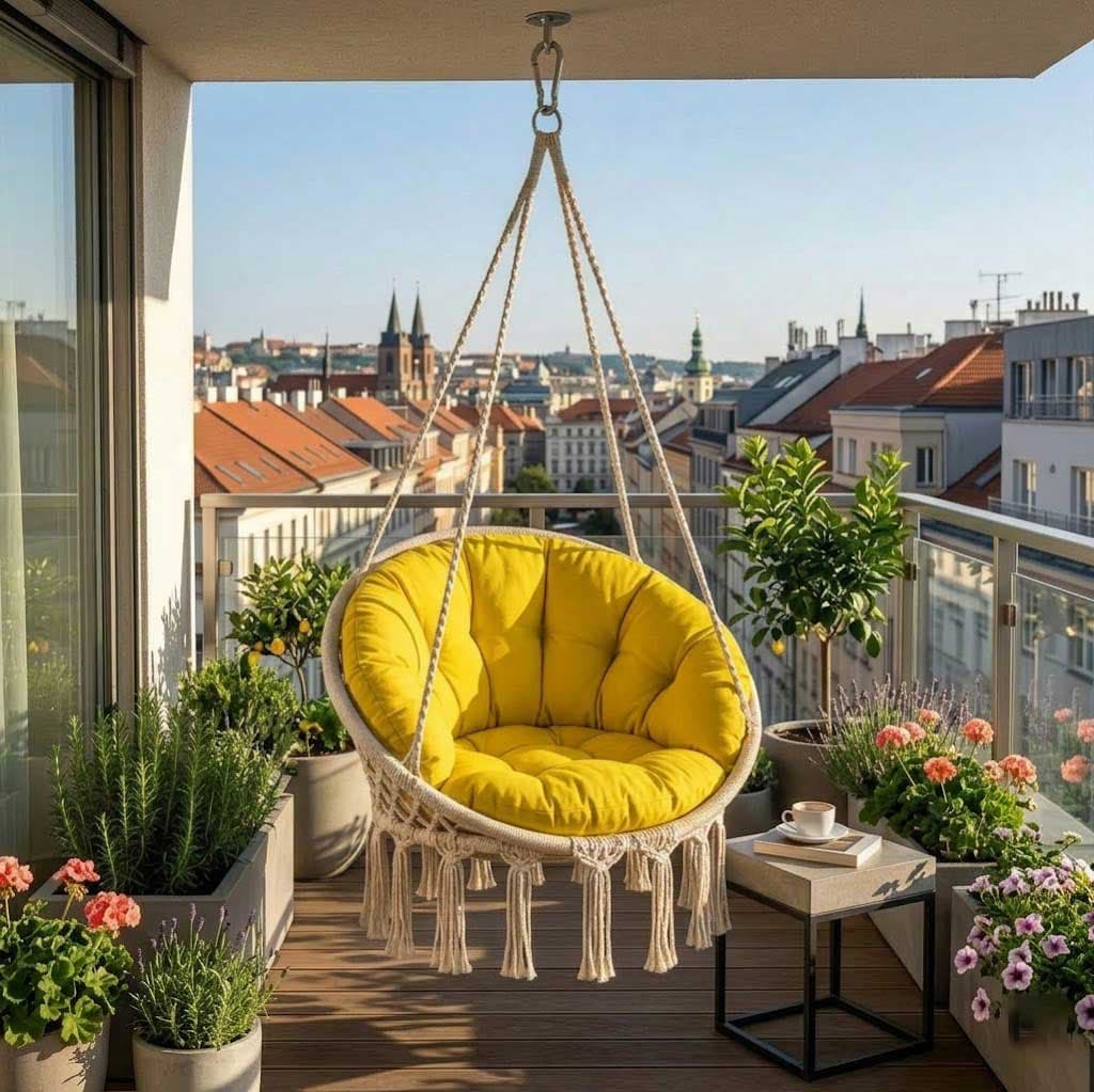 Jastuci za Makrame ljuljašku - Yellow