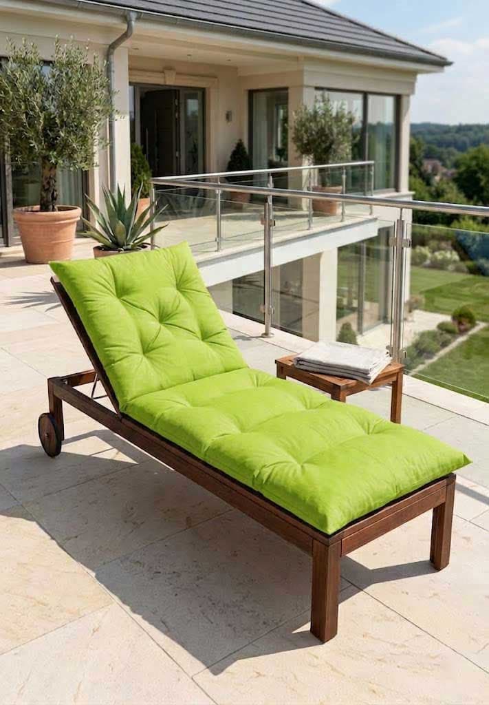 Jastuk Podmetač za Baštenske ležaljke - Lime