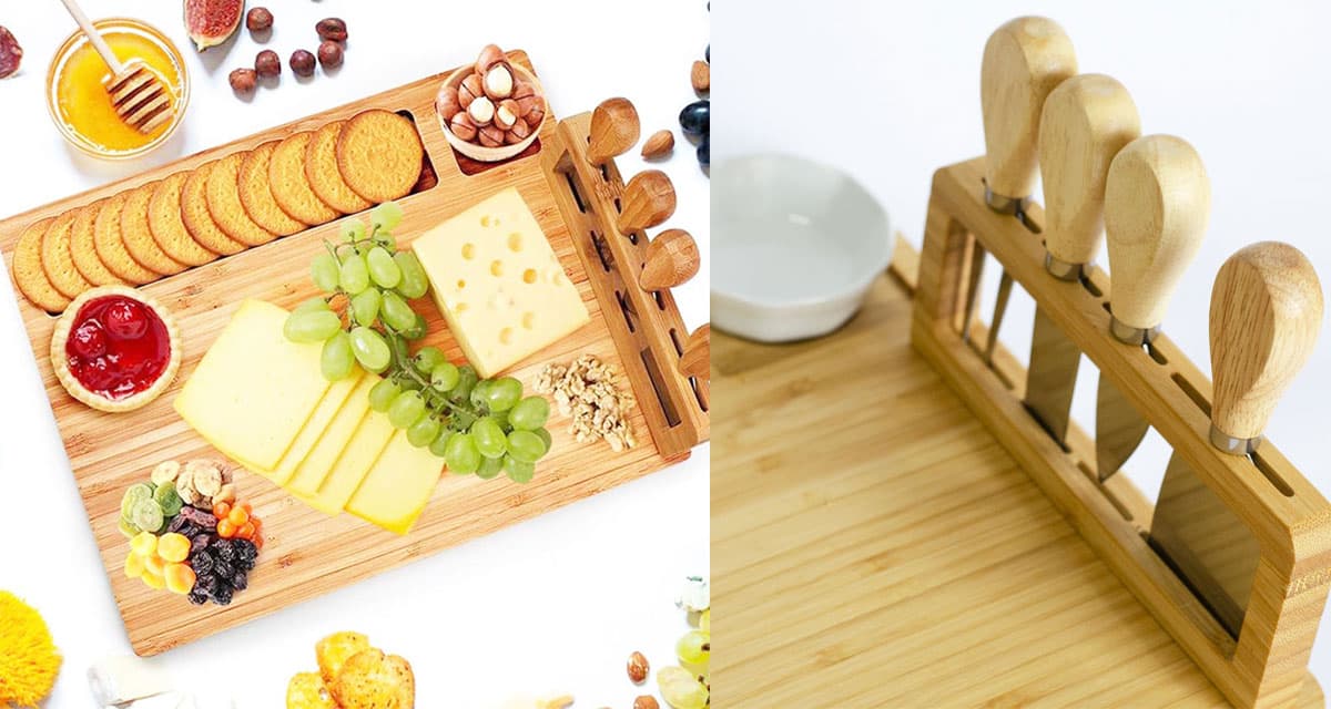 Daska za serviranje od bambusa za meze i sireve