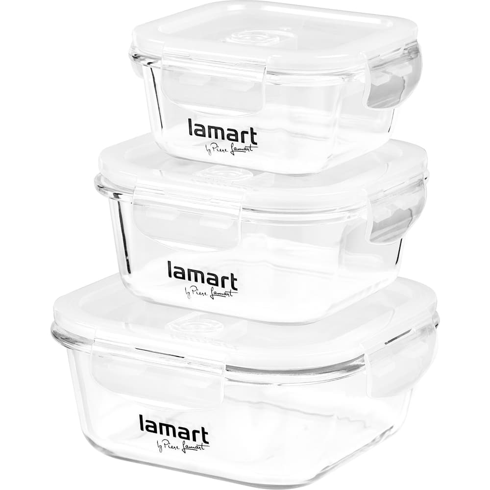 Set kutija za odlaganje hrane LAMART LT6011 370-640-1040ml