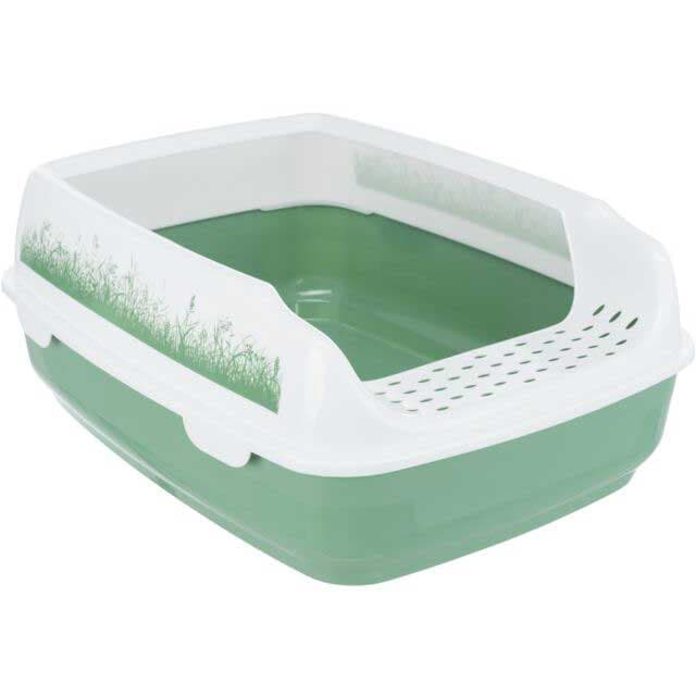 Trixie Toalet za mačke sa visokim ramom i pragom Delio green 40398