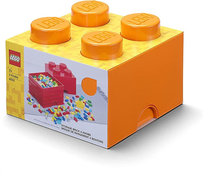 Kutija za odlaganje LEGO® Kocka 4 25x25x18cm narandžasta 4003