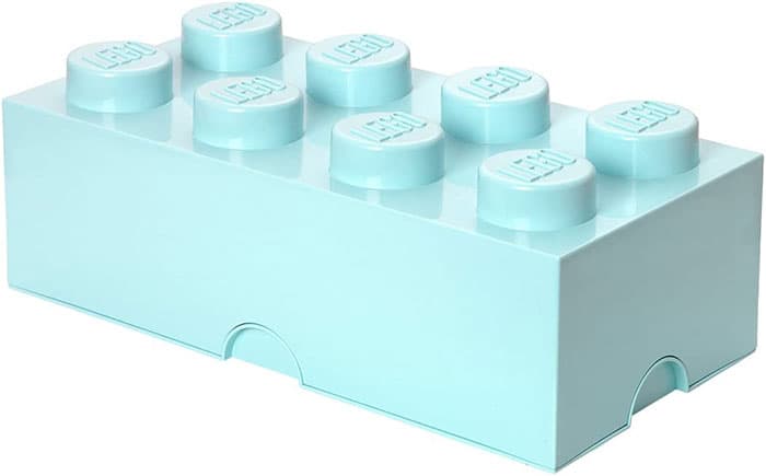 Kutija za odlaganje sa poklopcem LEGO® Kocka 8 50x25x18cm akva 4004