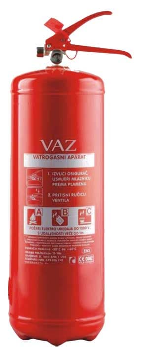 Protivpožarni aparat sa prahom S-2 A VAZ