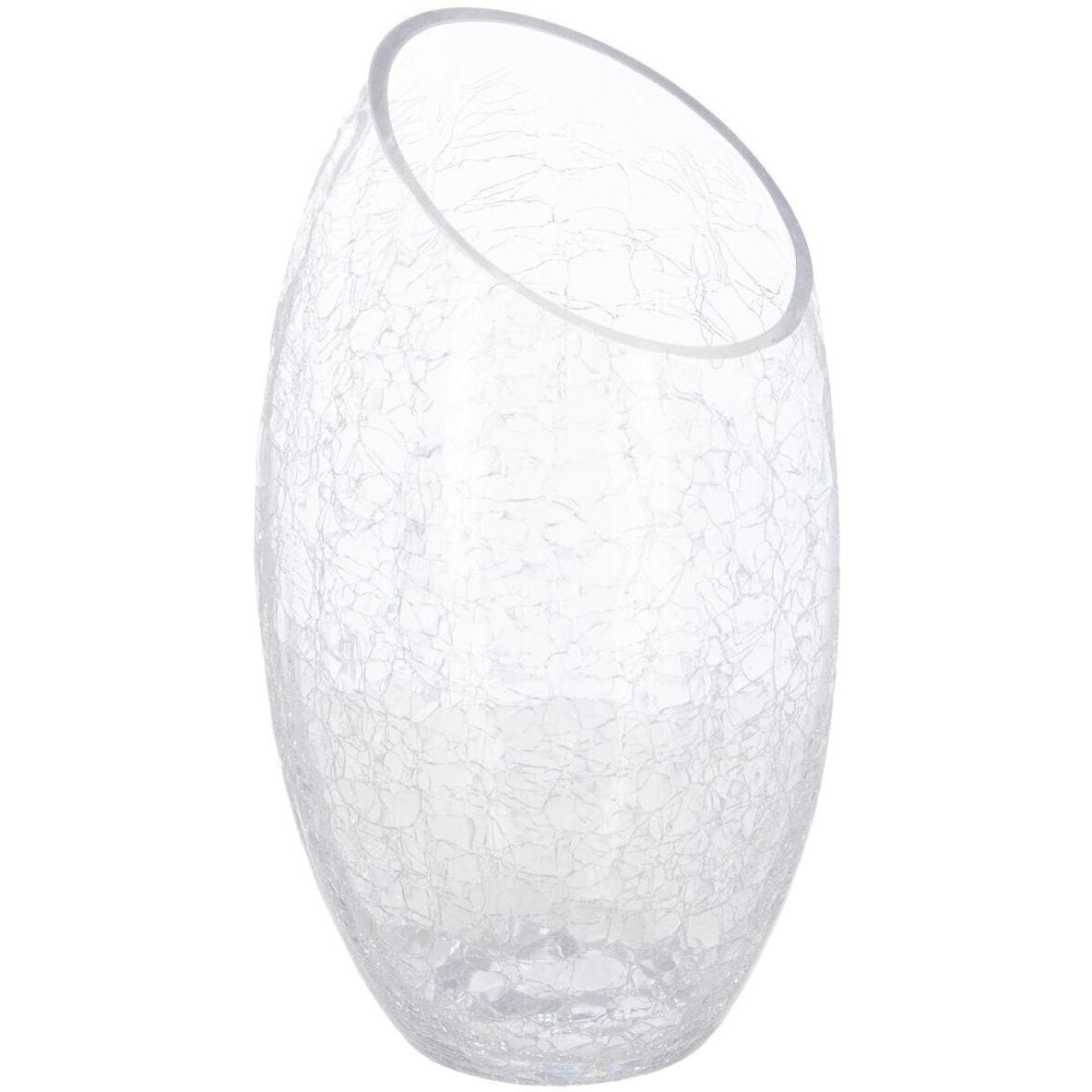 Vaza Atmosphera 13 x 23cm Staklo Bela