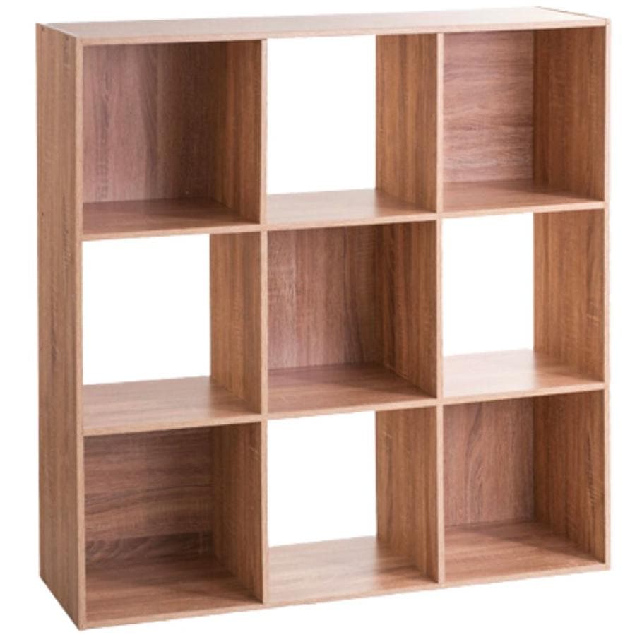 Five Stalak Sa 9 Polica 100 x 32 x 100.5 cm Drvo Natural