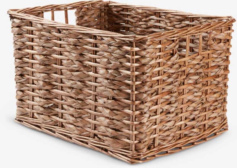 Pletena korpa od rogoza i vrbe 39x34x25cm Natur