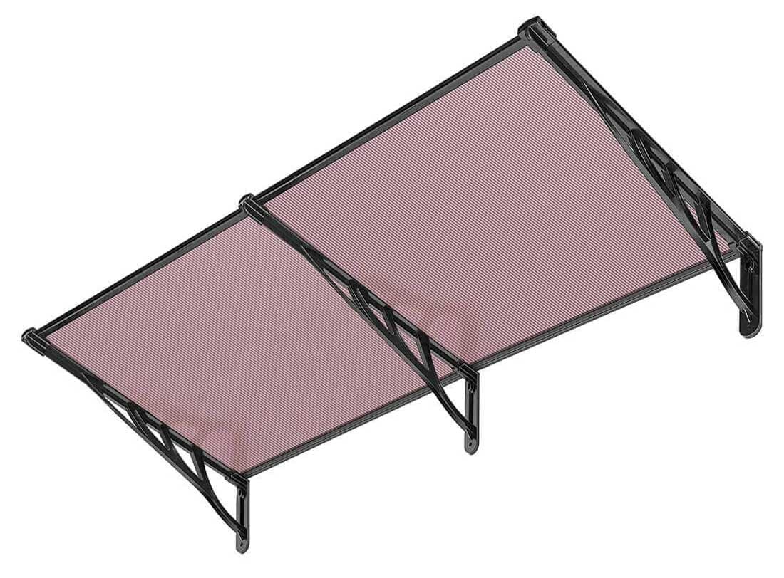 Nadstrešnica u bronzanoj boji Za Terasu ili Vrata 200 x 90 cm