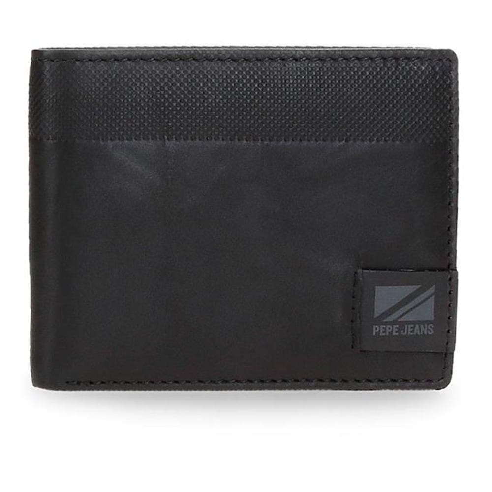 Kožni novčanik na preklop Pepe Jeans Topper black 78540