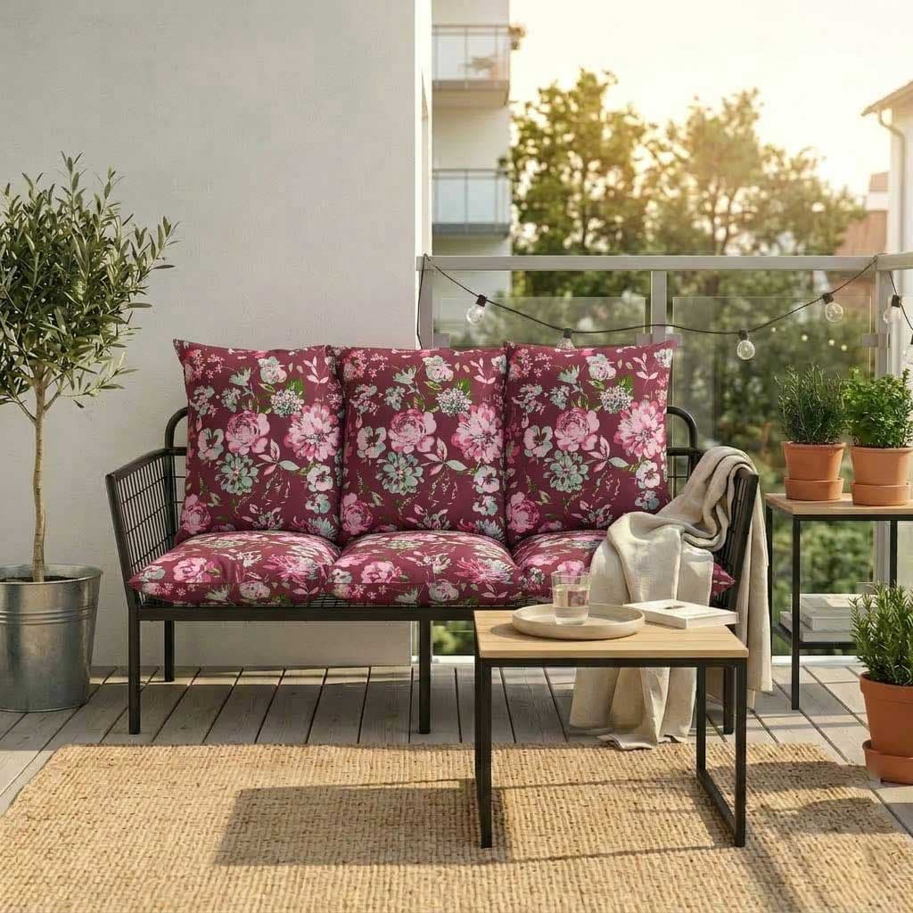 Jastuk Za BaštenskI Dvosed 100x50x50 cm BORDEAUX RETRO