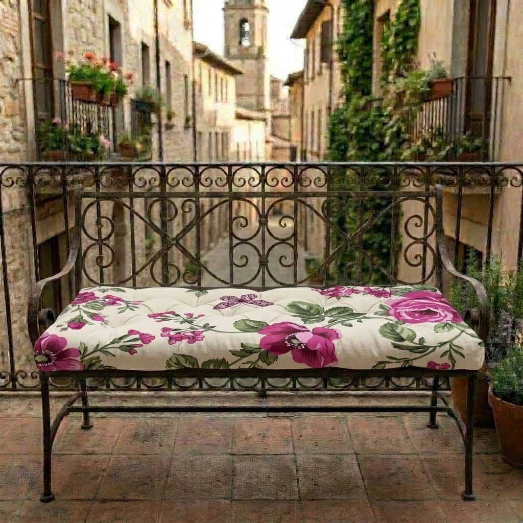 Jastuk za Klupu 200x40cm PINK FLOWERS
