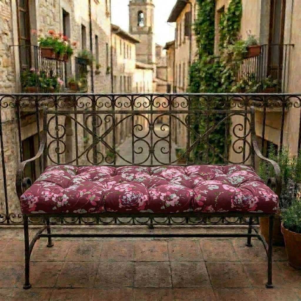 Jastuk za Klupu 200x40cm BORDEAUX RETRO