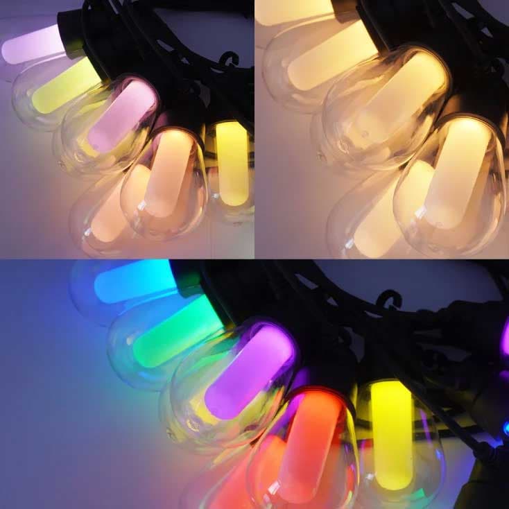 Solarni LED svetleći niz sa 10 retro sijalica 6,5m