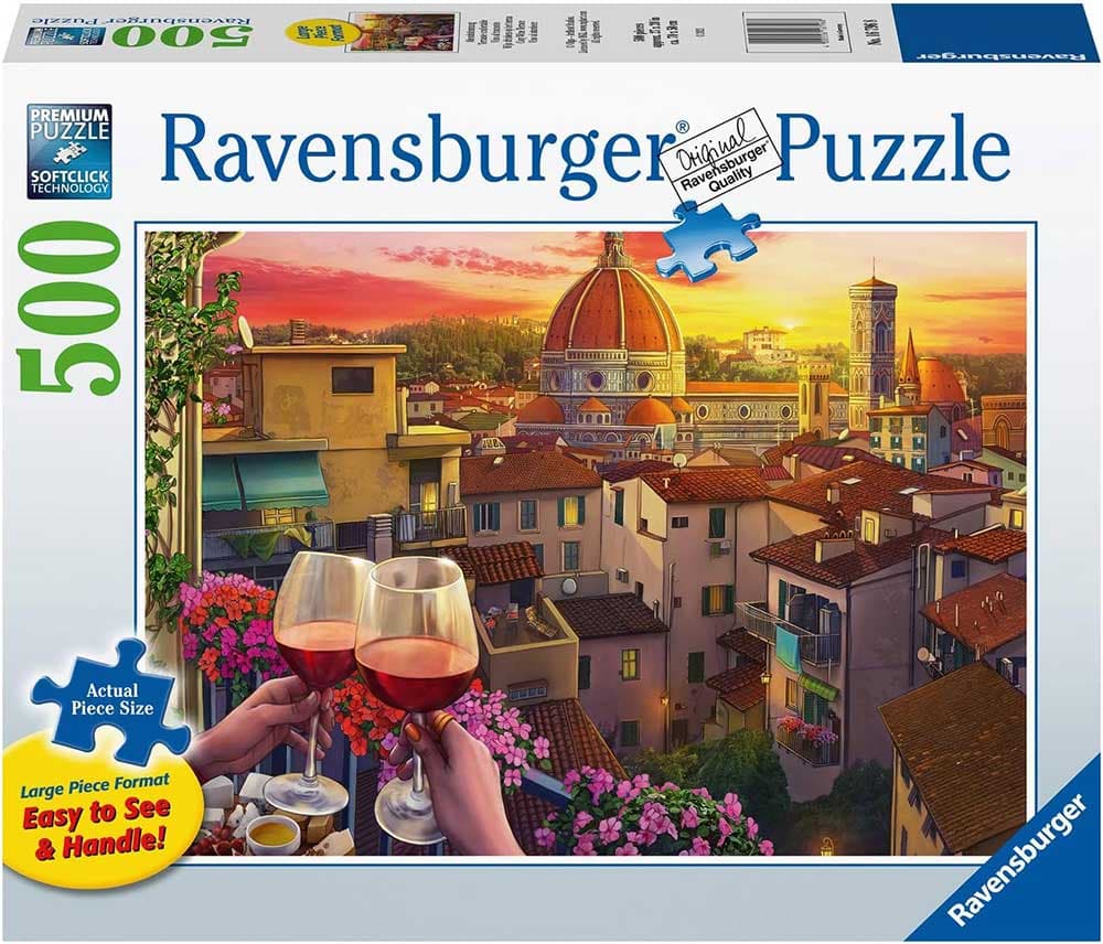 Puzzle 500 delova Terasa i vino u Italiji Ravensburger 16796
