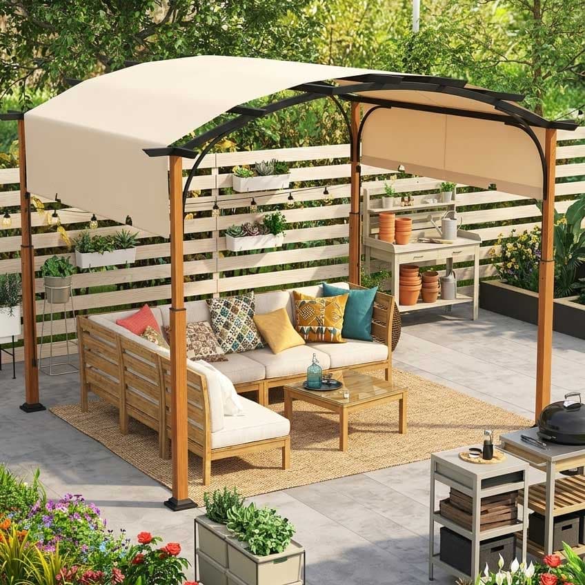 Pergola Sa Lučnim Krovom 3.6 x 3 m Venturo Prestige