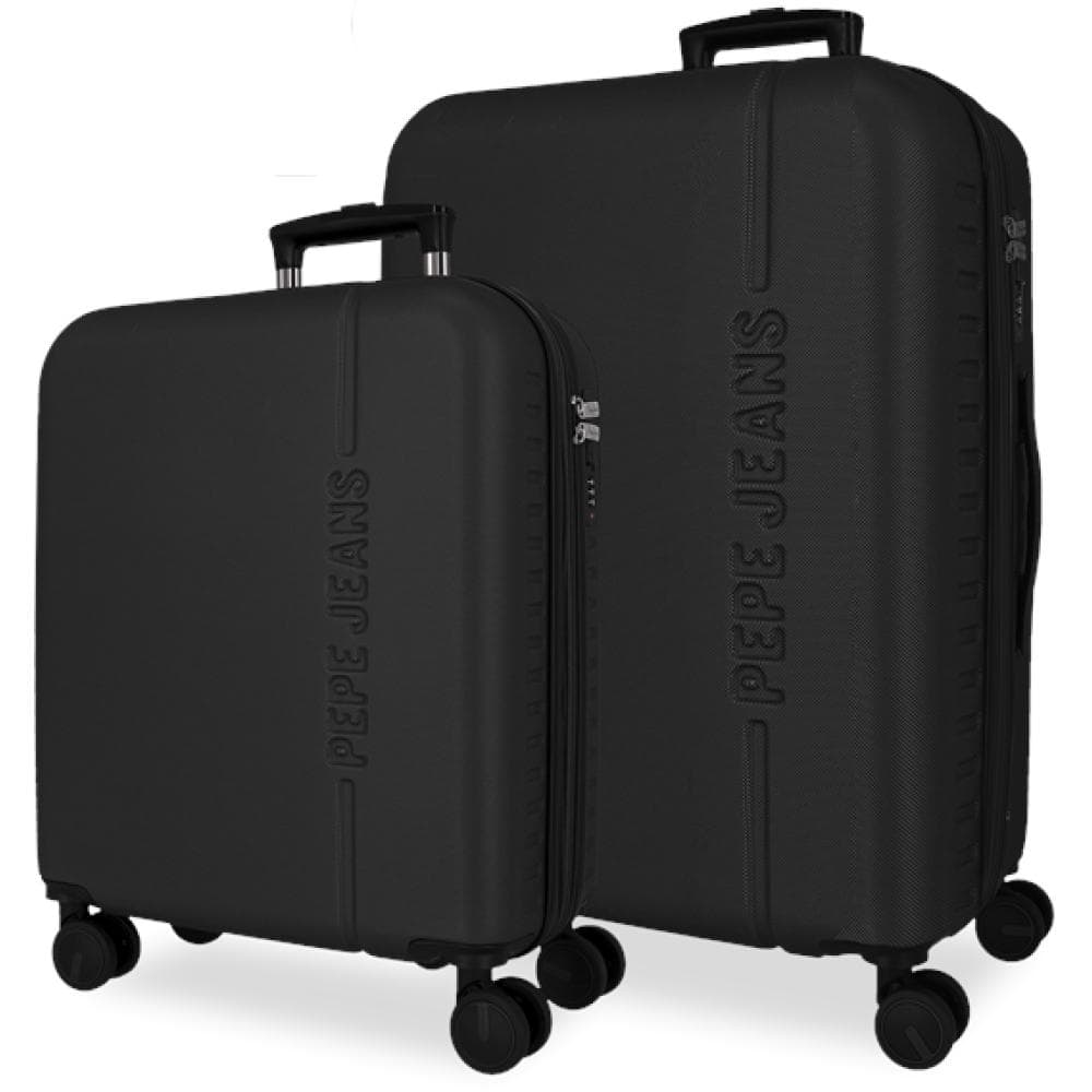 Komplet proširivih ABS kofera 55cm i 68cm PJL Montana black 75689