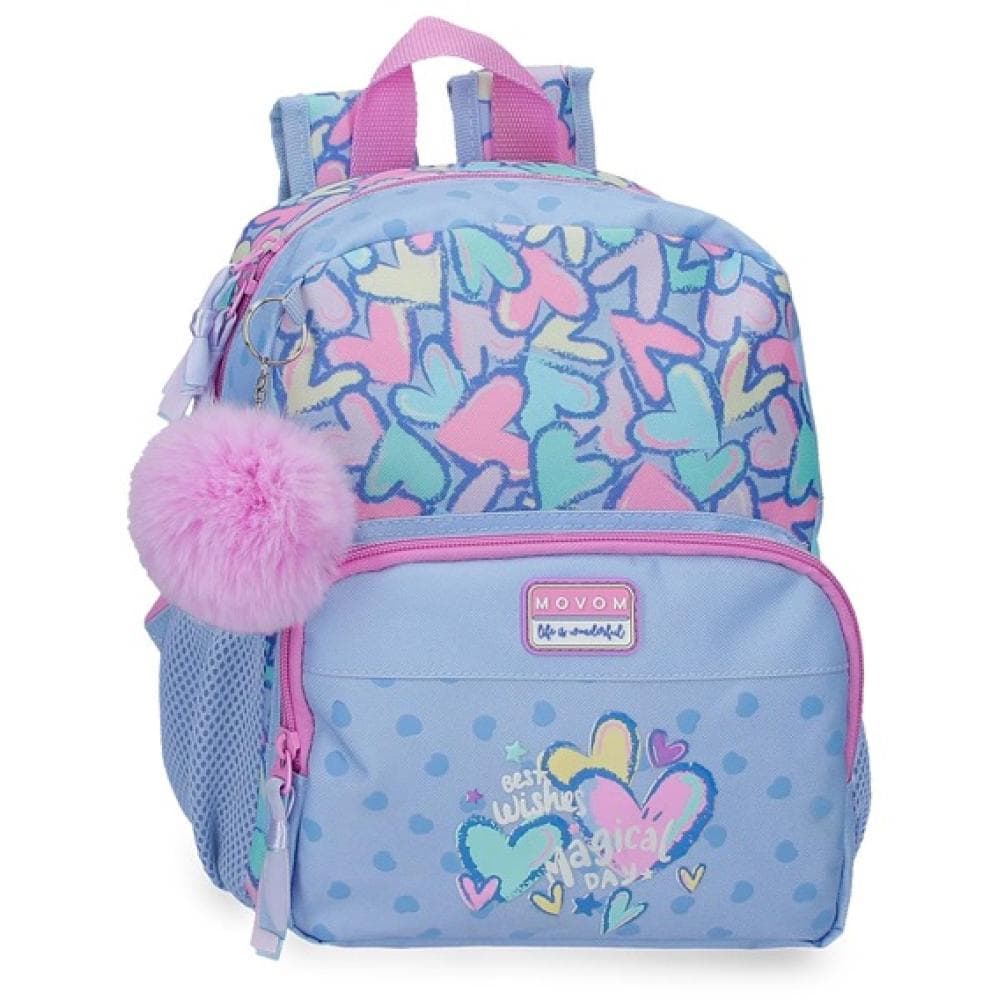 Ranac za vrtić 28cm Movom Best Wishes purple 32121