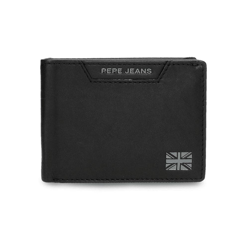 Kožni novčanik na preklop Pepe Jeans Indiana black 75331