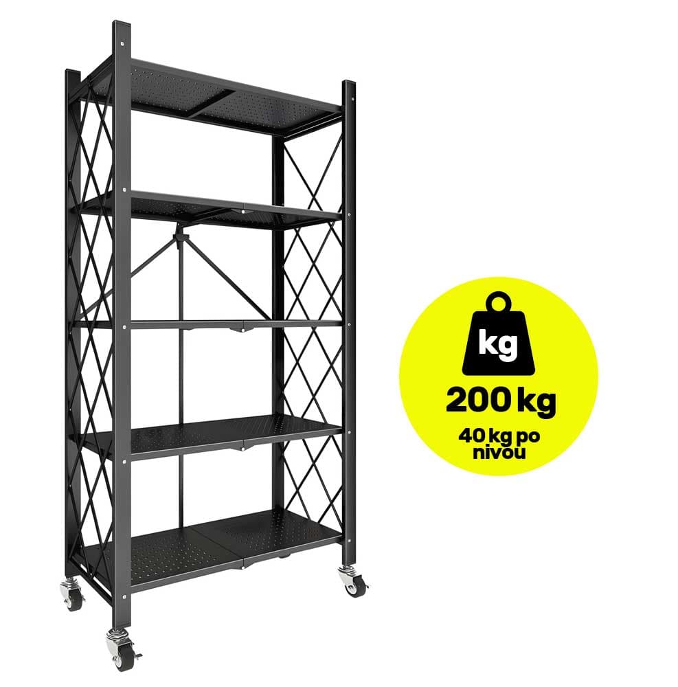 Metalna polica sa točkićima Orion Storage 158x71x34cm