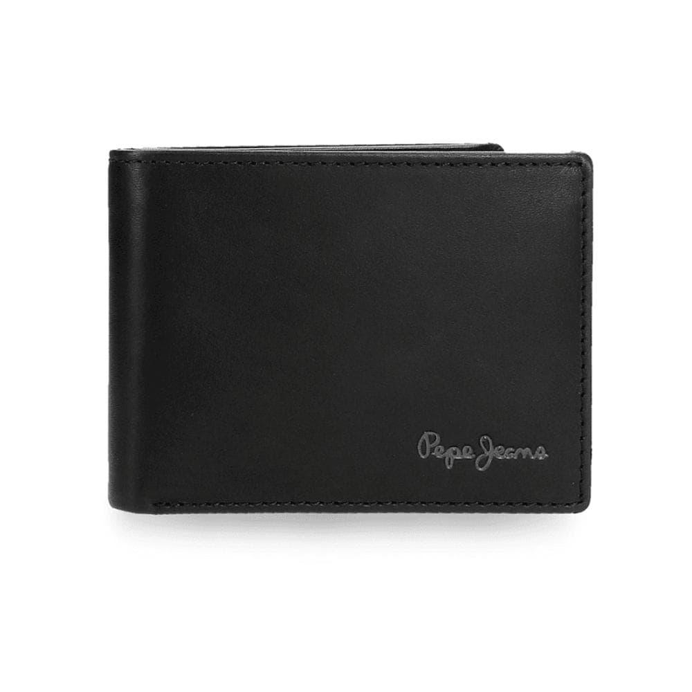 Kožni novčanik na preklop Pepe Jeans Luton black 73631