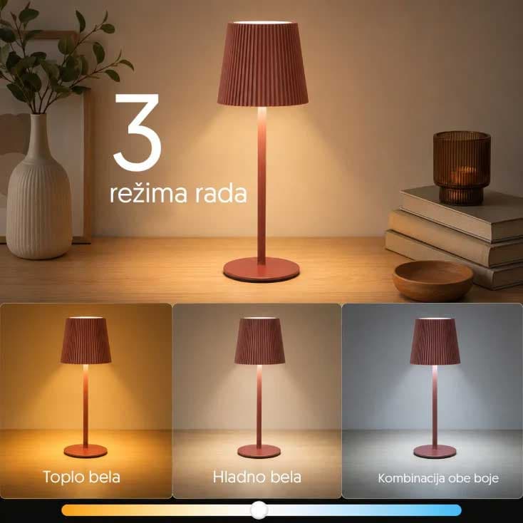 Stona LED lampa sa punjivom baterijom i promenljivom bojom svetla NLS9519