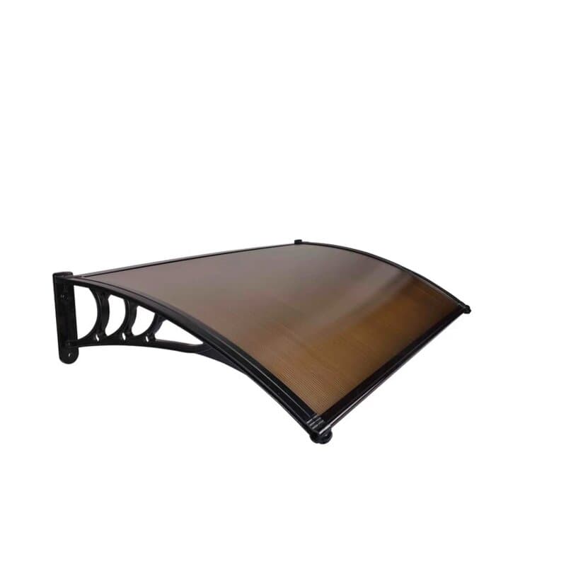 Nadstrešnica Aluminijumska 150x120cm Crna Bronza 5mm Leksan