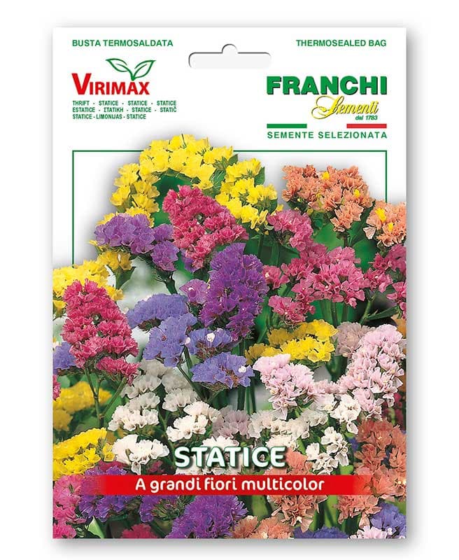 Baštensko cveće Statica mix - Šuškavac - Statice sinuata 5 kesica semena Franchi Sementi Virimax