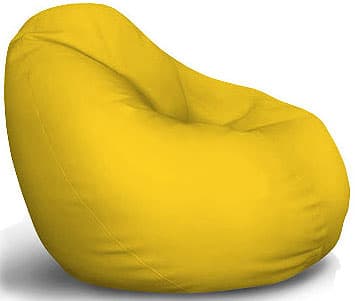 Fotelja Od Eko Kože Lazy Bag Žuta S