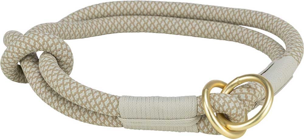 Ogrlica poludavilica za pse srednjih rasa veličina M Soft Rope grey/light grey Trixie 1984619