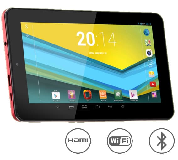 Tablet računar Utok 700Q Satin crno-crveni 70509
