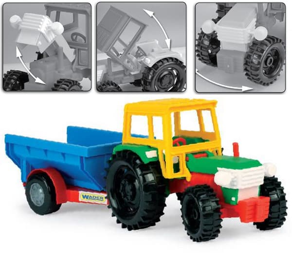 Dečija igračka traktor sa prikolicom Wader 35001