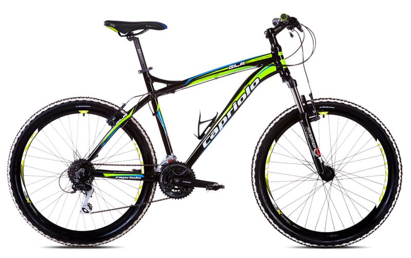 Bicikl Capriolo Gila 1.0 26/24AL crno zeleno 914500-22