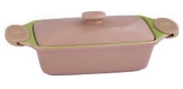 Bergner Keramički pekač 1l Onebaker brown/green BG-13861-BG